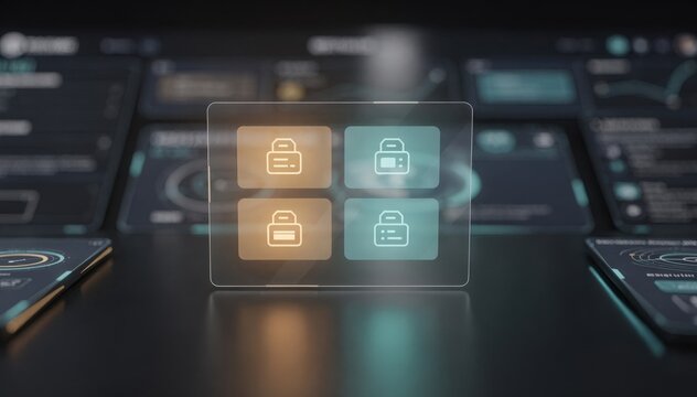 Enterprise license management console in medium shot displaying a focused admin view of bulk key distribution and subscription expiry warnings with outoffocus interface edges.