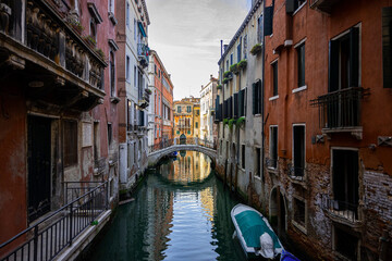 View of the canals of Venice (Italy) © McoBra89