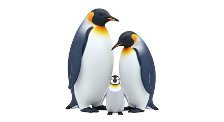 Fototapeta premium Emperor Penguin Family