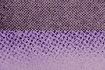 Purple Newspaper Halftone Macro Texture With Two-Tone Print Band