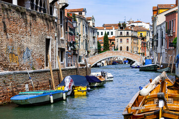 View of the canals of Venice (Italy) © McoBra89