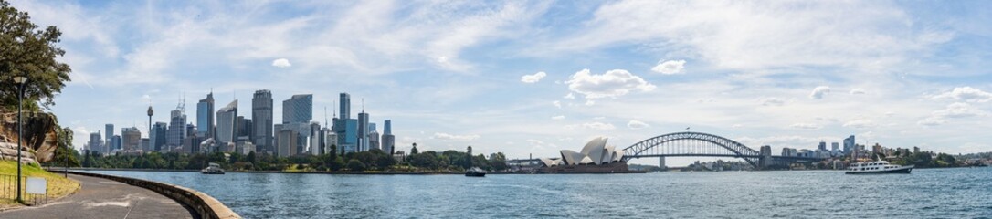 Super wide angle panorama shot of the Sydney skyline, Australia © dsArt Stock