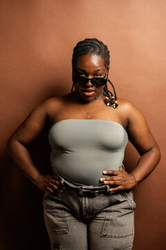 Confident African American Wearing Sunglasses