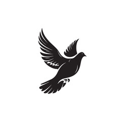 Obraz premium dove logo vector,