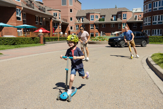 Small Family Scootering