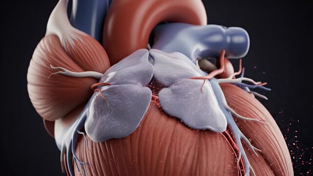 Detailed 3D Anatomical Model of a Healthy Canine Mitral Valve Functioning During Cardiac Cycle