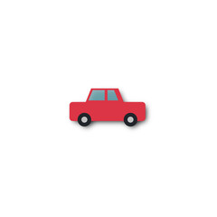 Fototapeta premium Red Car Icon