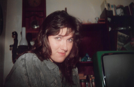 Portrait of a young happy woman smiling