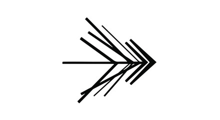 Modern arrow icon for design and navigation
