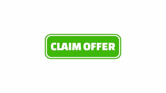 claim offer button animation, animated promotional discount banner.