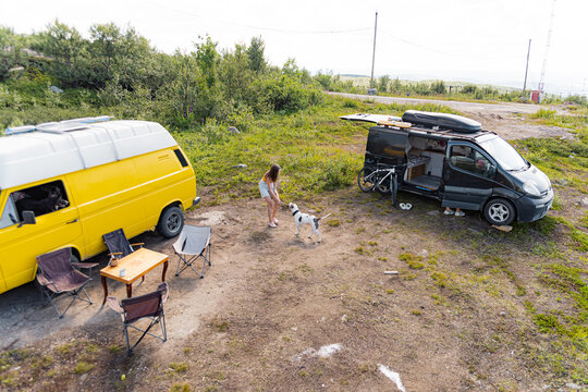 Atmospheric Camper Van Wild Parking