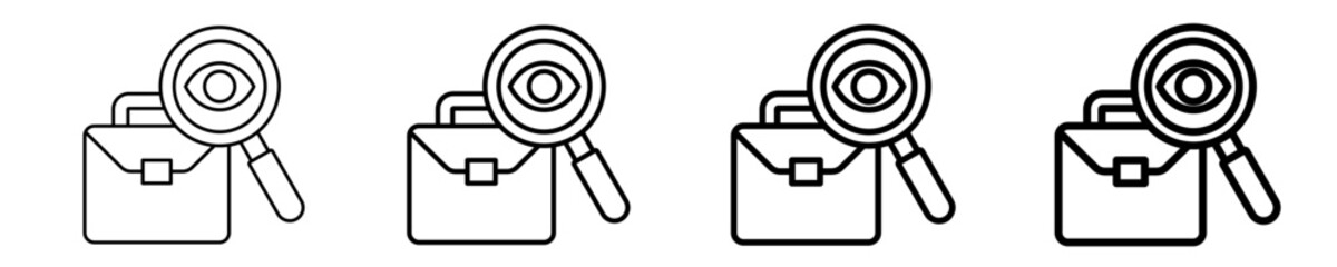 Transparency In Business  Icon Set Different Style Collection