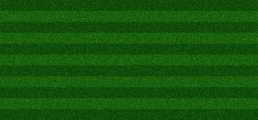 Soccer Grass Field. Green Turf Pattern, Top View of Stadium Pitch Background. Realistic Sport Ground Texture for Football and Baseball Games. Vector Stadium Striped Green Fields Illustration. © Briddy