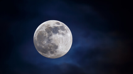 Lunar Close Up Dark Sky