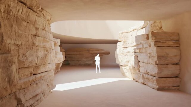 Cinematic architectural video with layered planes and subtle motion, expressing spatial clarity and refined modern design.