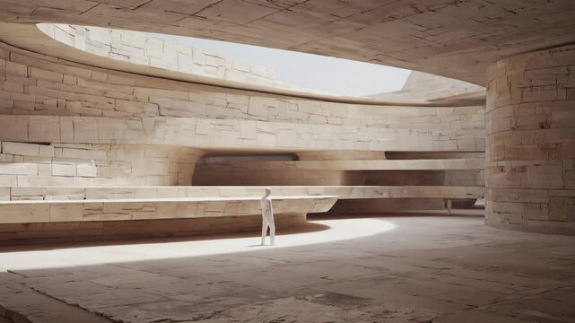 Cinematic architectural video with layered planes and subtle motion, expressing spatial clarity and refined modern design.