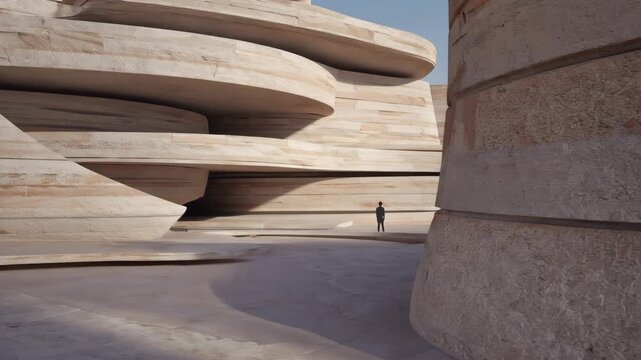 Cinematic architectural video with layered planes and subtle motion, expressing spatial clarity and refined modern design.