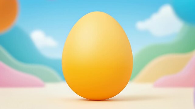 Animated Easter Eggs with Funny Faces.