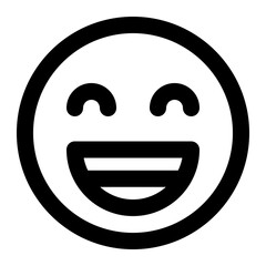 Fototapeta premium happy icon for illustration