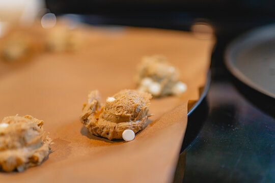 Detail of Gluten-Free Cookies in Progress