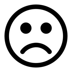 Fototapeta premium sad icon for illustration