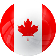 Obraz premium Canada Sphere Flag Effect