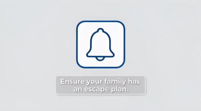Ensure your family has an escape plan with a blue square bell