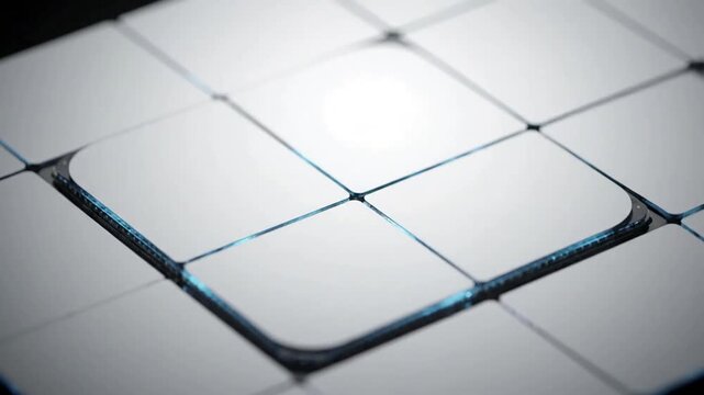 Wafer Slicing and Polishing Precise visualization of the silicon ingot being meticulously sliced into ultra-thin, mirror-like wafers.