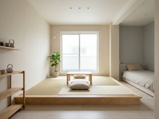 新生活和モダン一人暮らしワンルーム空間