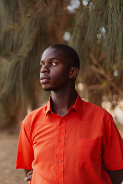Moody outdoor portrait