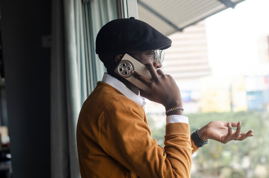 On the phone 
