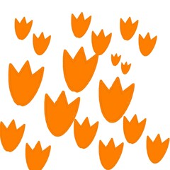 Duck Footprints isolated vector illustration.