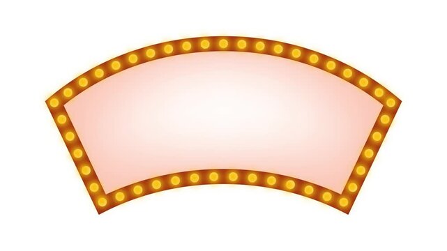 retro neon sign. light bulb frame	