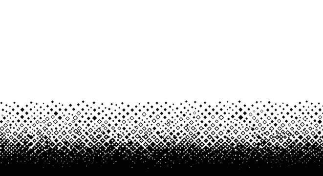 Abstract Geometric Gradient Pattern of Diamonds with a Halftone Effect