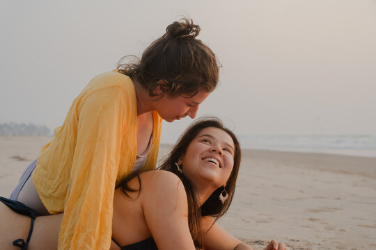 Tender LGBTQ Moment on the Beach