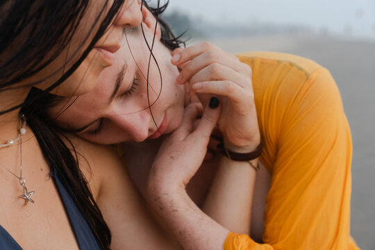 Emotional Comfort on a Serene Beach