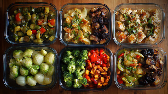 Prepping freezer meals packed with vegetables and lean proteins (1)