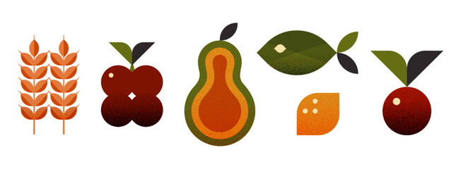 シックなフードアイコン