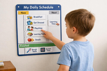 Visual Daily Schedule Chart for Kids Routine and Autism Support