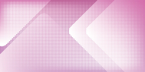 Fototapeta premium Abstract pink geometric background featuring overlapping shapes and a decorative halftone dot pattern overlay eps10