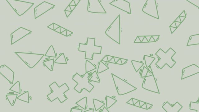 Dynamic Abstract Video Background with Geometric Shapes.