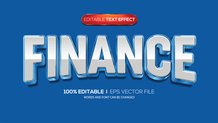 Obraz premium 3d text effect finance theme