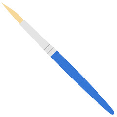 Naklejka premium Blue paint brush