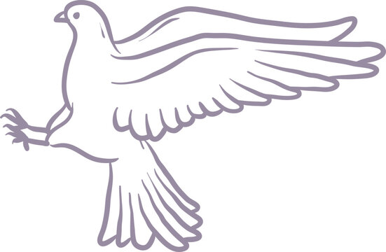 Flying Dove, Elegant Baby Shower Decoration