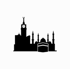 Fototapeta premium Masjid Al Haram and Abraj Al Bait Skyline