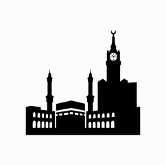 Fototapeta premium Masjid Al Haram and Abraj Al Bait Skyline