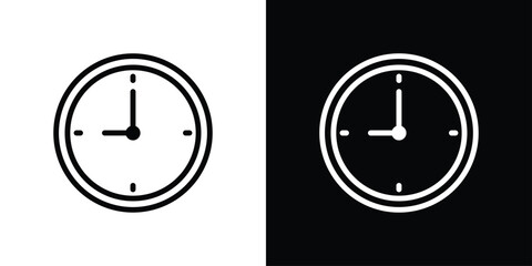 Time Icon Sheet Black And White