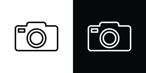 Camera Icon Sheet Black And White