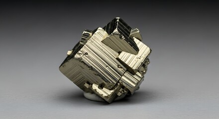 Close up of a pyrite mineral