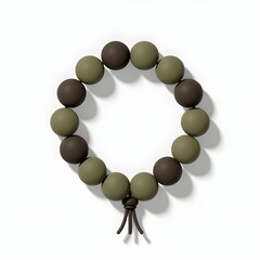 prayer beads icon 3d rendering isolated on white background cartoon plastic style icon